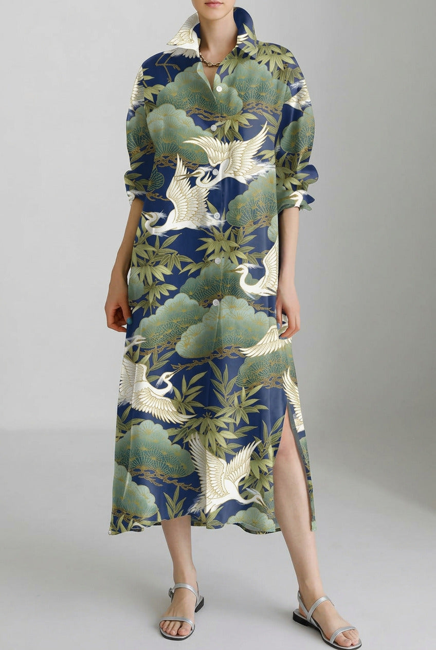 Robe longue - Vert Grue