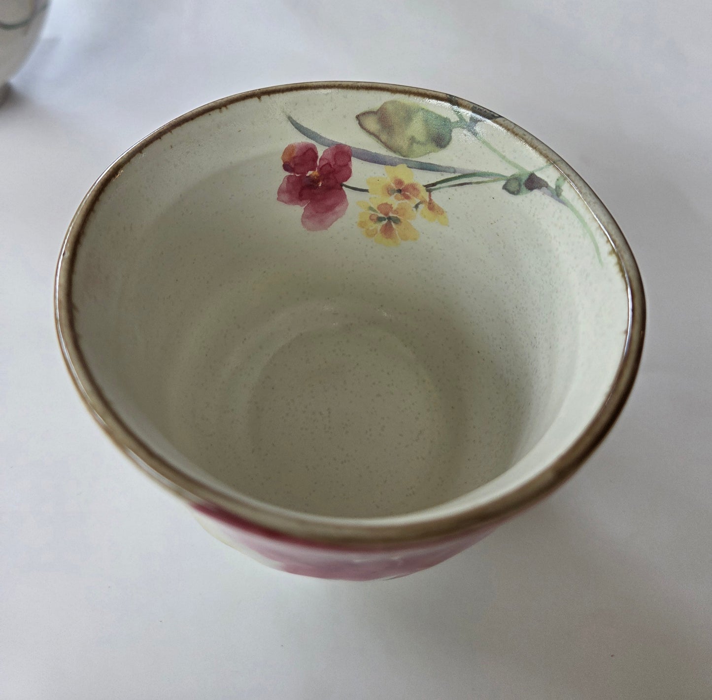 Tasse à Thé Sencha — Camélia Rouge — Minoyaki Japon