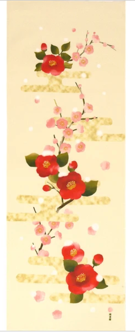 Serviette Tenugui Camélia