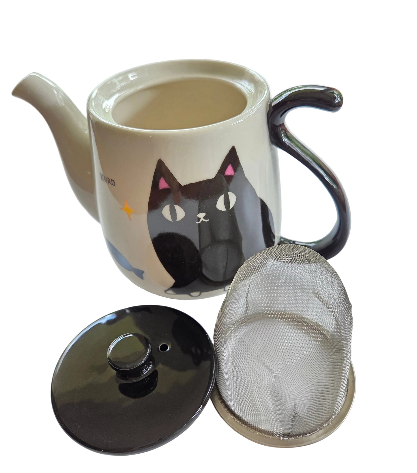 Théière Chat Noir Kuro