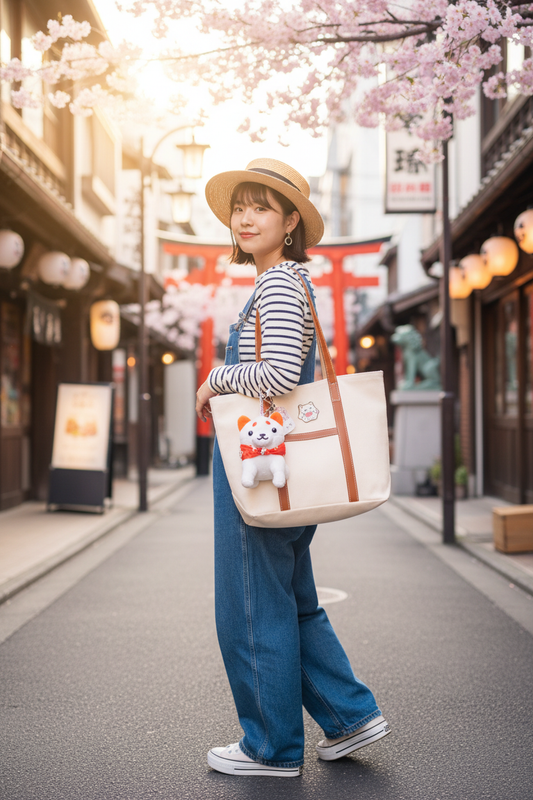 Porte-clés Hachiko sur sac au Japon