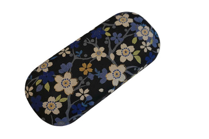 Boîte à Lunettes Rigide - Tissu Japonais Floral
