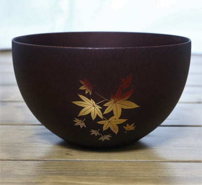 Bol Donburi en bois - Feuilles d'automne