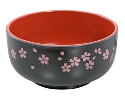 Bol en résine Noir Sakura 13 cm