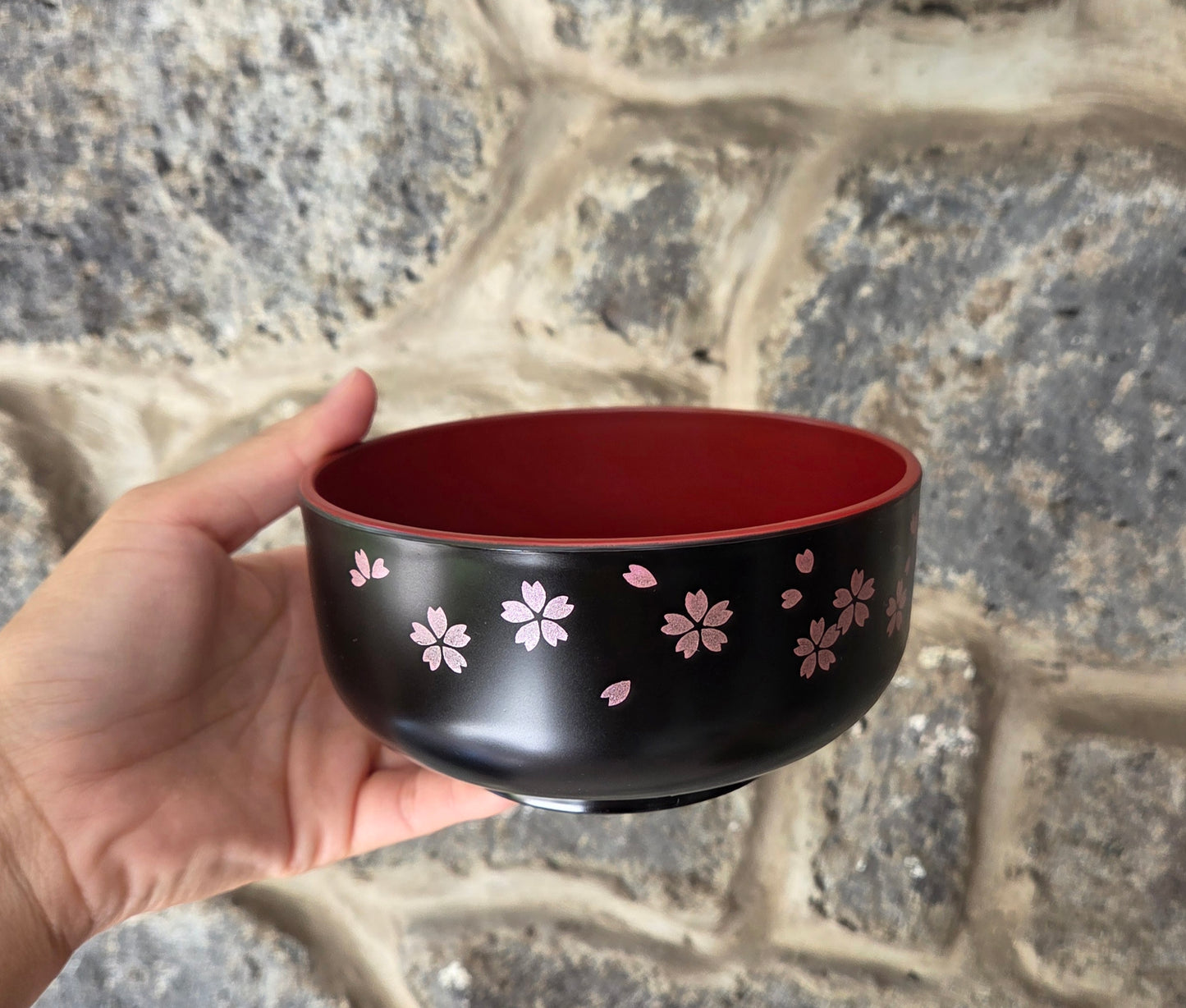 Bol en résine Noir Sakura 13 cm