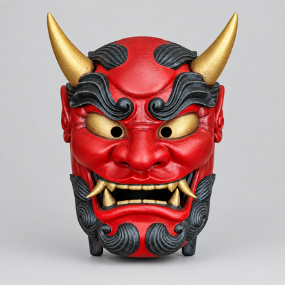 Masque japonais - Oni rouge