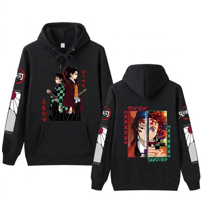 Sweat à capuche manga – Tanjiro & Yoriichi