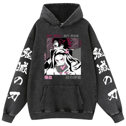 Sweat à capuche - Tanjiro et Nezuko
