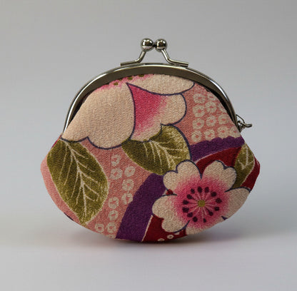 Petite Bourse Gamaguchi - Tissu Japonais Floral