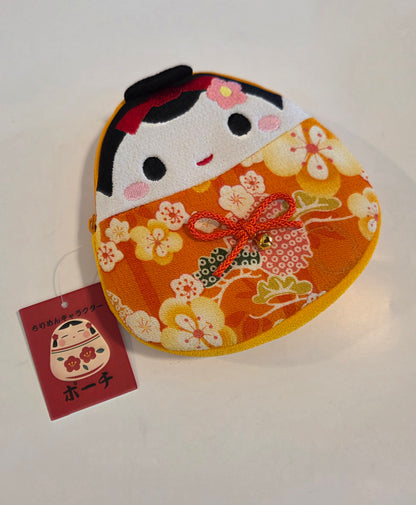 Pochette Poupée Japonaise – Chirimen Kokeshi