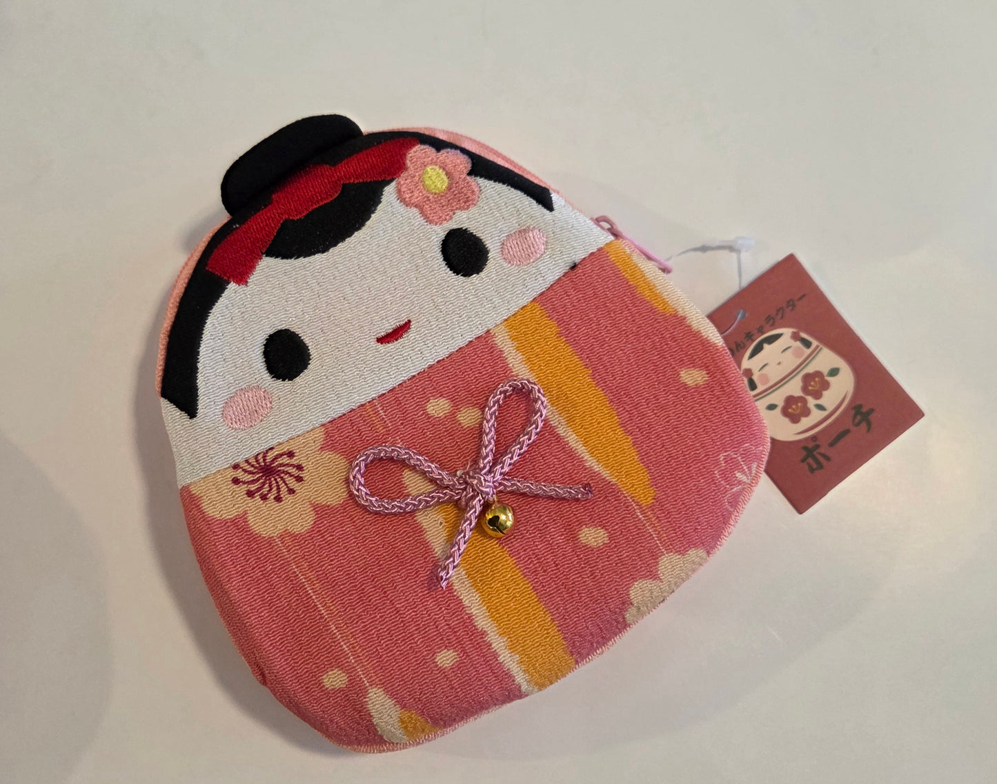 Pochette Poupée Japonaise – Chirimen Kokeshi