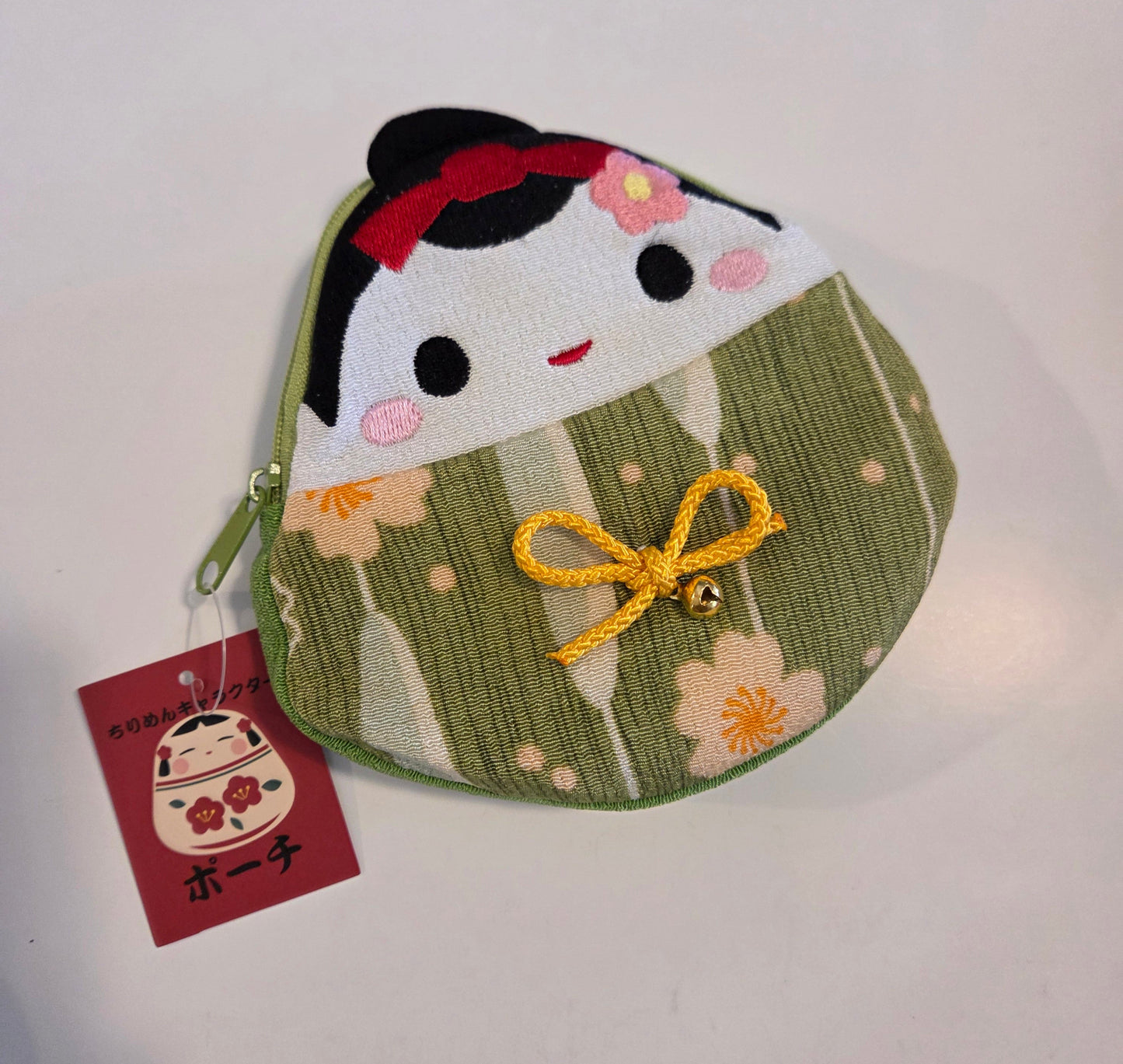 Pochette Poupée Japonaise – Chirimen Kokeshi