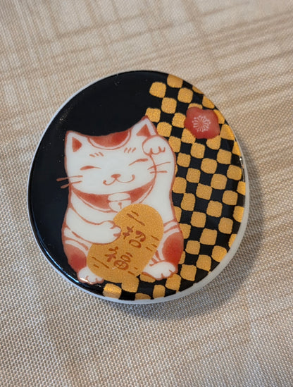 Porte-Baguettes Maneki-Neko — Minoyaki Japon