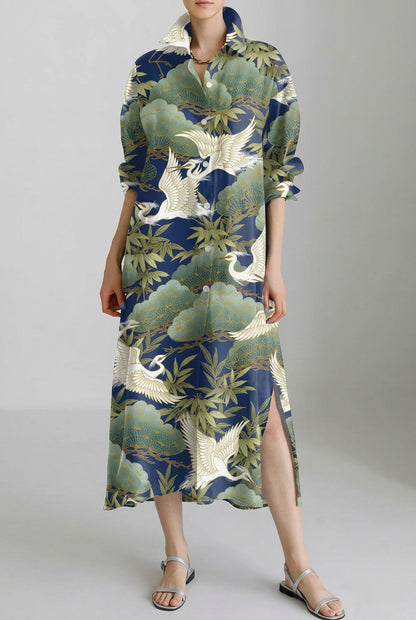 Robe longue - Vert Grue
