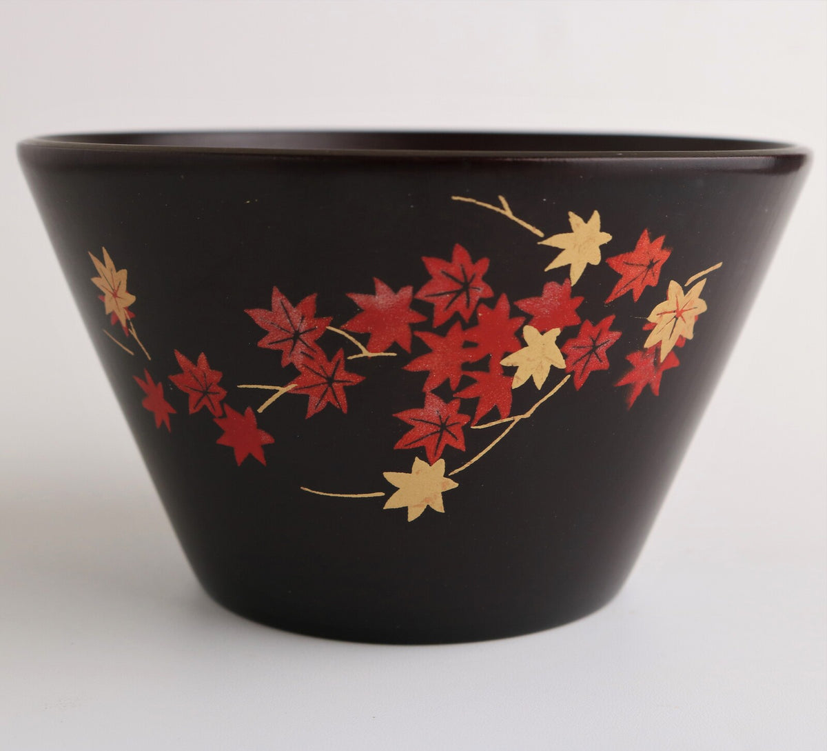 Tasse basse en bois - Feuille d'automne