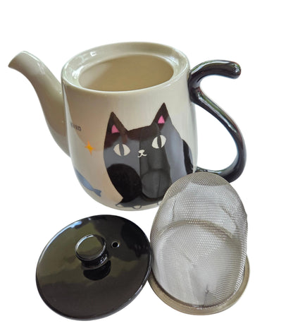 Théière Chat Noir Kuro