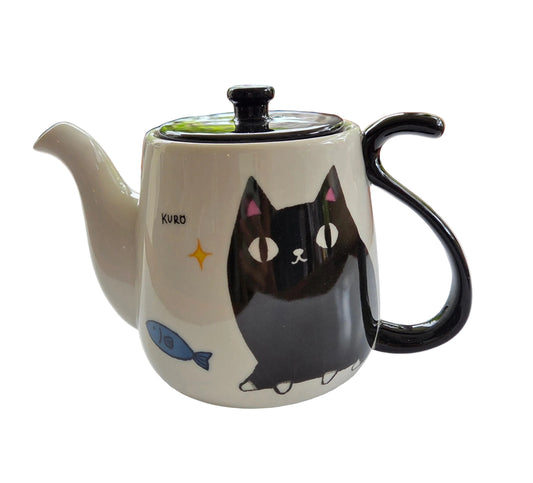 Théière Chat Noir Kuro