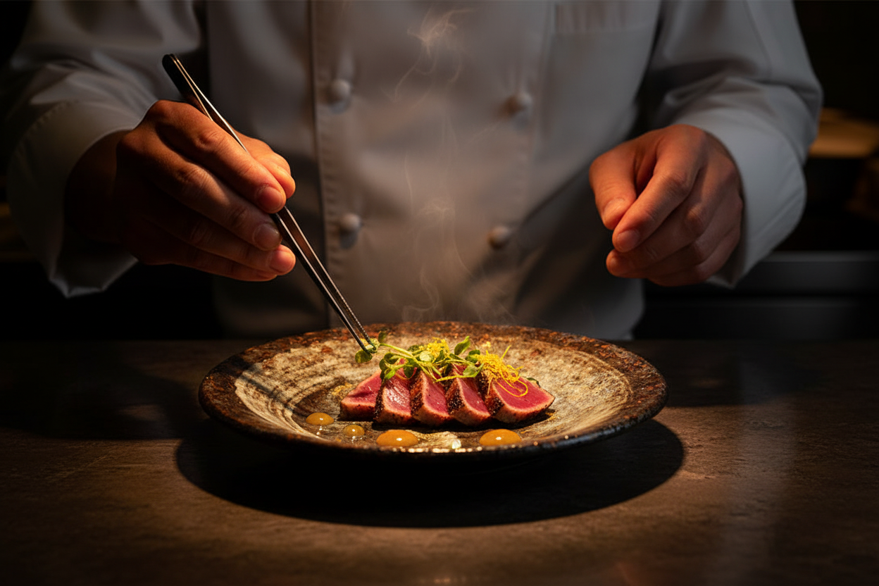 Assiette Uzushio - Chef dressage tataki