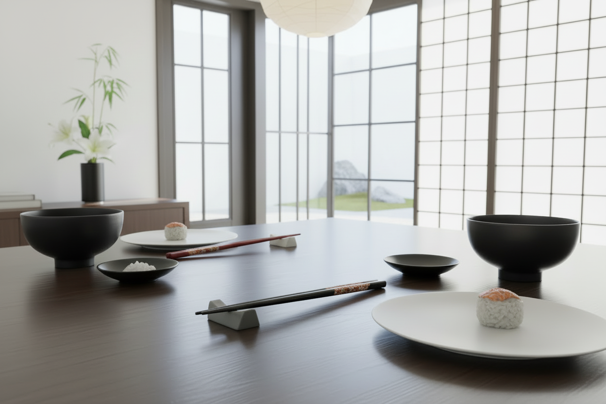 Baguettes kimono - décor japonais contemporain