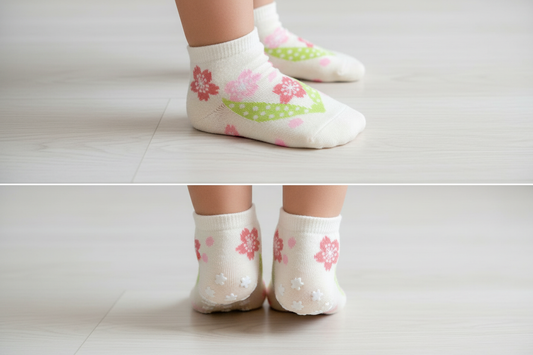 Chaussettes enfant - Vue dessus et dessous
