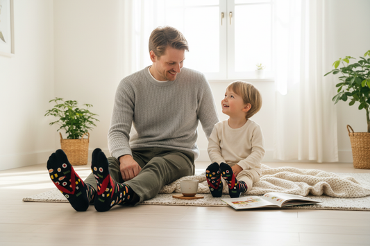 Chaussettes tabi Sushi assorties - Père et fils avec motifs précis