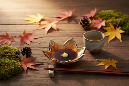 Mini Assiette Momiji - Table d'automne